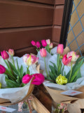Tulip Bouquet - Honesty Stand